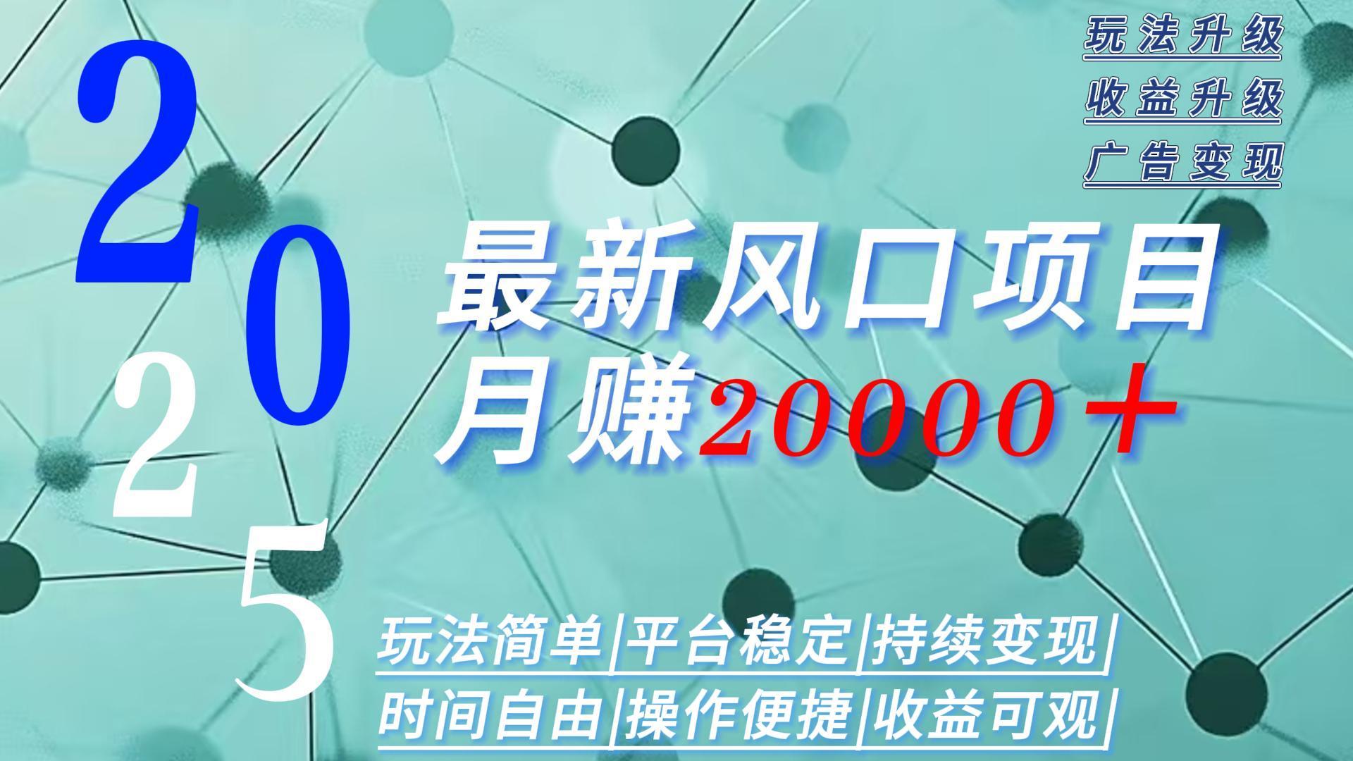 2025广告赛道新风口-月赚2W＋玩法简单，时间自由-奇奇网创