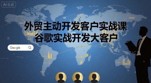 外贸主动开发客户实战课，谷歌实战开发大客户-奇奇网创