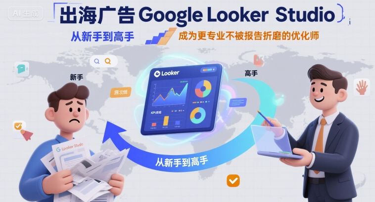 出海广告Google Looker Studio从新手到高手，成为更专业不被报告折磨的优化师-奇奇网创
