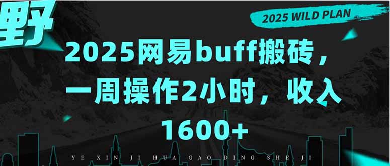 2025网易buff搬砖，一周操作2小时，收入1600+-奇奇网创