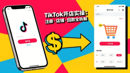 TikTok从开店到投流的进阶课，从基础实操到高阶技巧一网打尽-奇奇网创