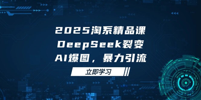 2025 淘系精品课，DeepSeek 裂变，AI 爆图，暴力引流-奇奇网创
