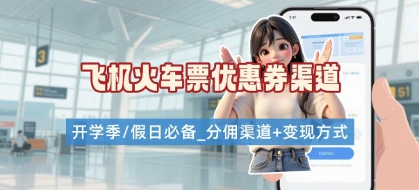 学生党必看！机票火车票优惠券申请渠道 + 项目打法，开学季节日速存-奇奇网创