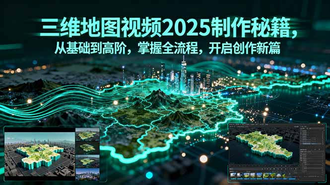 三维地图视频2025制作秘籍，从基础到高阶，掌握全流程，开启创作新篇-奇奇网创