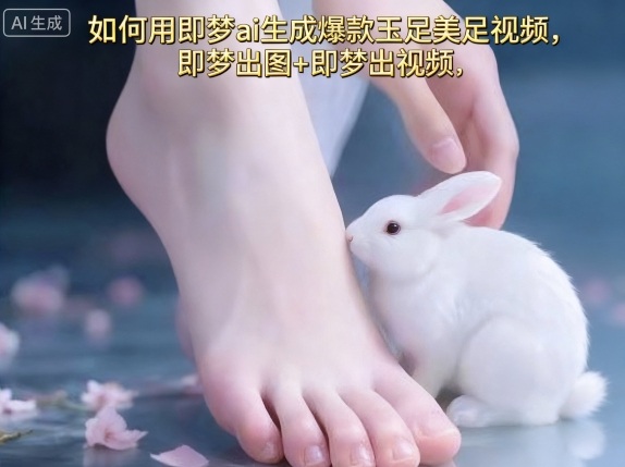 如何用即梦ai生成爆款玉足美足视频，即梦出图+即梦出视频，快速涨粉-奇奇网创