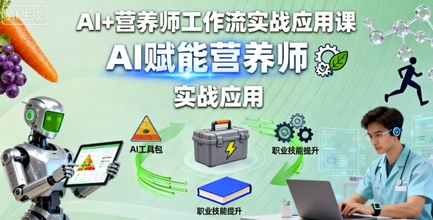 AI+营养师工作流实战应用课，AI赋能营养师-奇奇网创