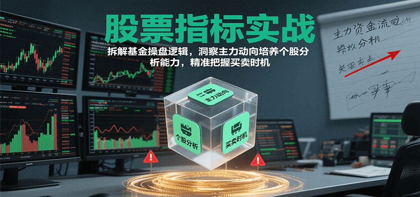 股票指标实战，基金操盘逻辑拆解，洞察主力动向培养个股分析能力把握买卖时机(更新)-奇奇网创