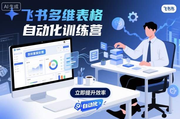 飞书多维表格自动化训练营，手把手教你告别重复处理，用多维表格开启高效办公新模式-奇奇网创
