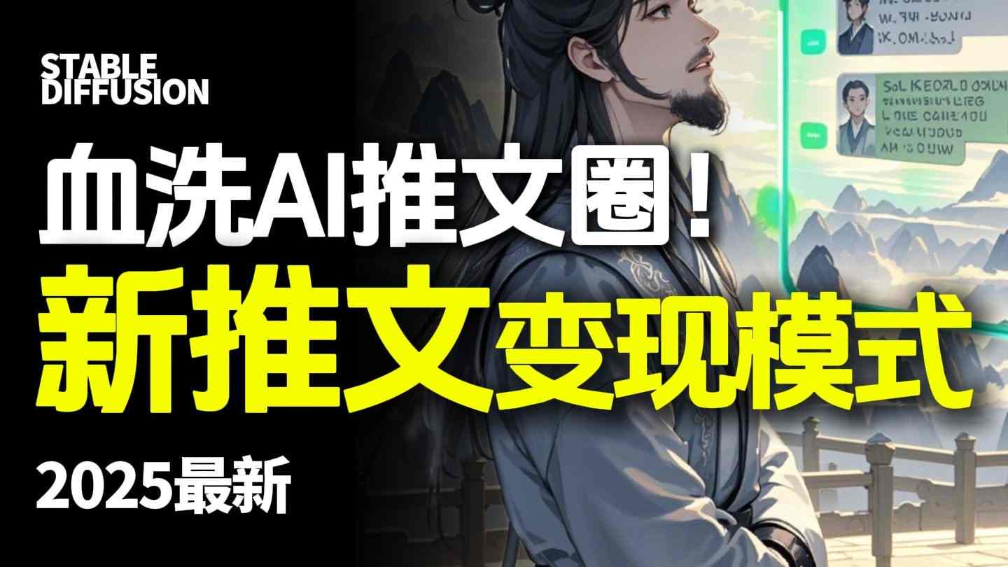 最新AI动态电影漫画小说推文，全流程实操教学，小白也能月入1W+-奇奇网创