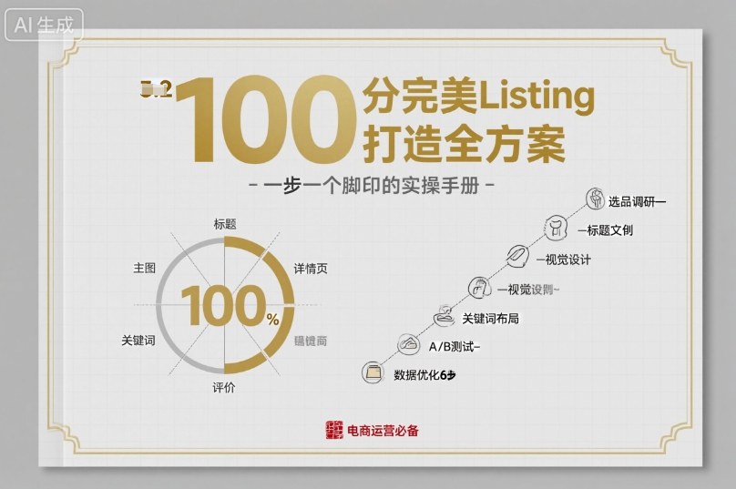 100分完美Listing打造全方案，想要完美listing必须是需要一步一个脚印的-奇奇网创