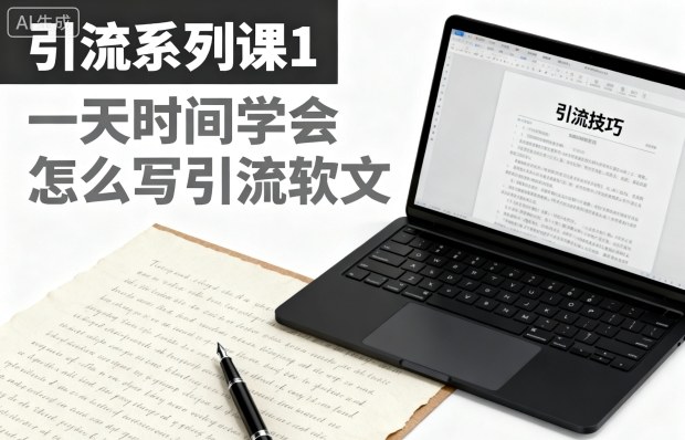 引流系列课1，一天时间学会怎么写引流软文-奇奇网创