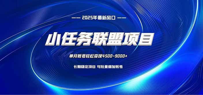 小任务联盟项目：一台电脑每天只需10分钟，轻松简单稳定-奇奇网创