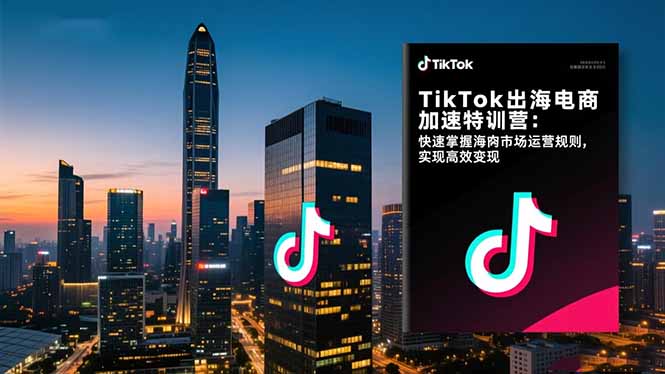 TikTok出海电商加速特训营：快速掌握海外市场运营规则，实现高效变现-奇奇网创