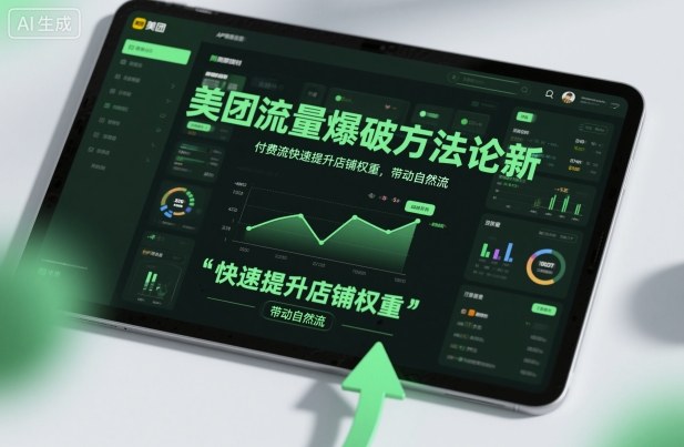 美团流量爆破方法论，付费流快速提升店铺权重，带动自然流-奇奇网创