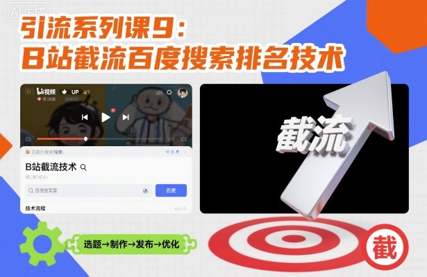 引流系列课9：B站截流百度搜索排名技术-奇奇网创