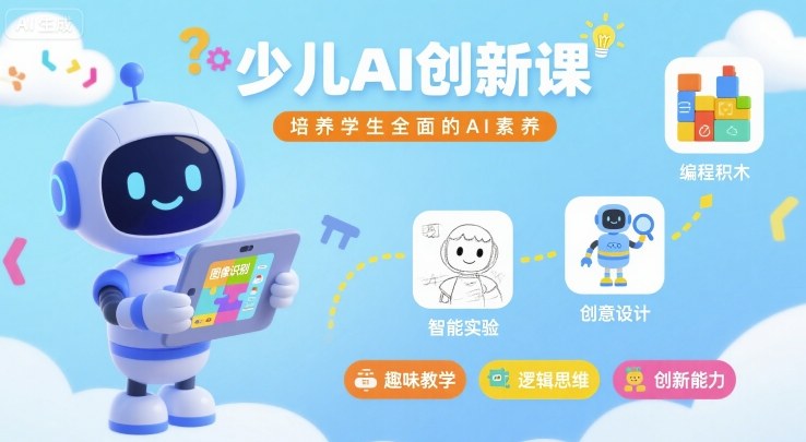 少儿AI创新课，培养学生全面的AI素养-奇奇网创