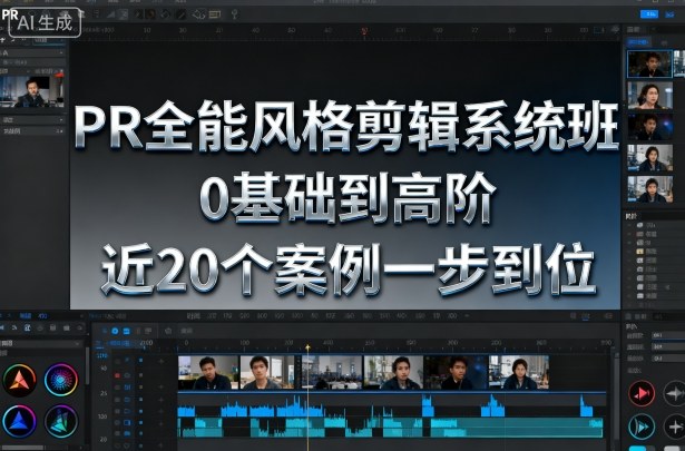 PR全能风格剪辑系统班，0基础到高阶，近20个案例一步到位-奇奇网创