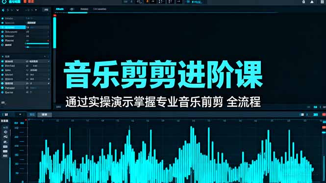 音乐剪辑进阶课：通过实操演示掌握专业的音乐剪辑全流程技能-奇奇网创
