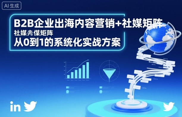 B2B企业出海内容营销+社媒矩阵，从0到1的系统化实战方案-奇奇网创