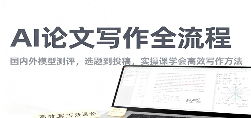 AI论文写作全流程，国内外模型测评，选题到投稿，实操课学高效写作方法-奇奇网创