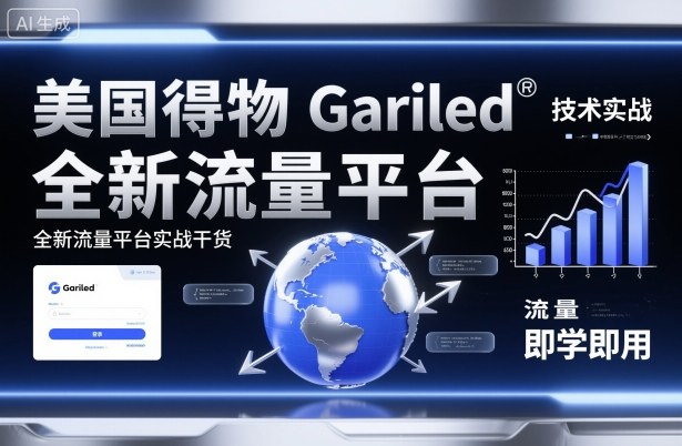 美国得物Gariled技术实战,全新流量平台实战干货,即学即用-奇奇网创