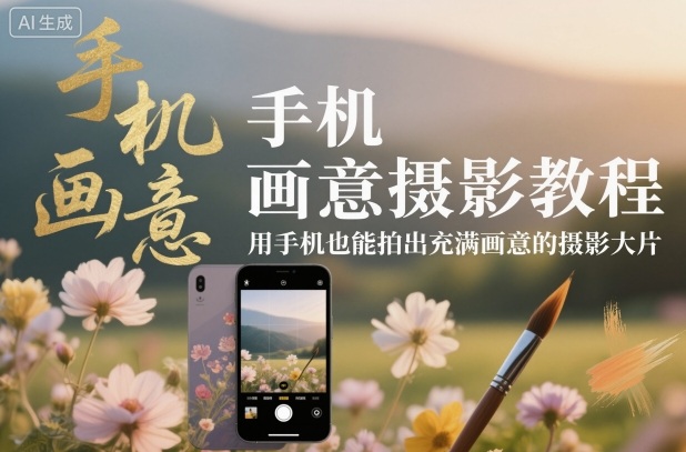 手机画意摄影教程，用手机也能拍出充满画意的摄影大片-奇奇网创