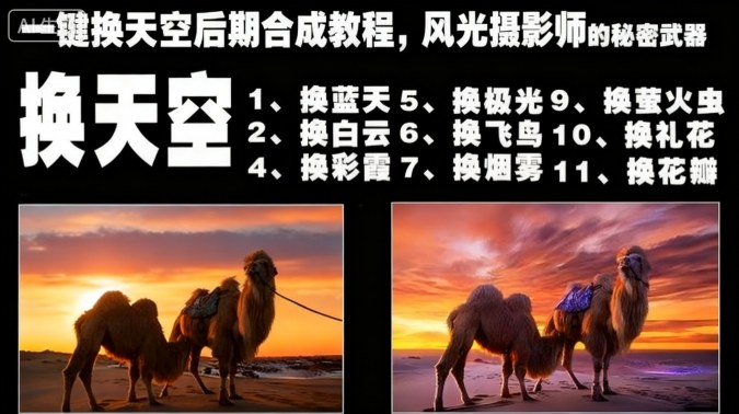 一键换天空后期合成教程，风光摄影师的秘密武器-奇奇网创