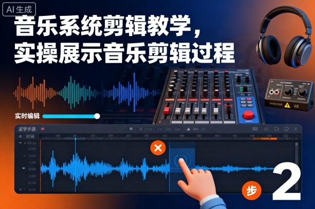 音乐系统剪辑教学，实操展示音乐剪辑过程-奇奇网创