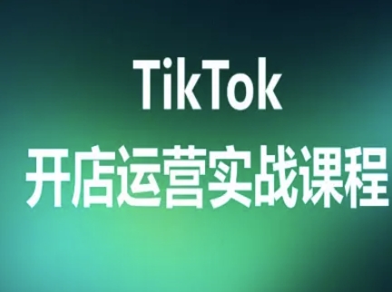 TikTok开店运营实战课程，TK跨境电商实操全流程-奇奇网创