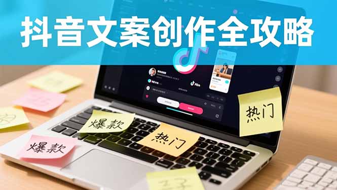 抖音文案创作全攻略：爆款标题九大绝招,100个模版直接套用,月入过万不是梦-奇奇网创