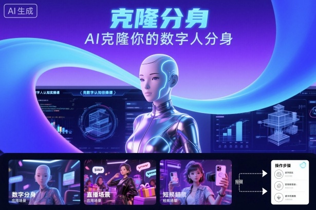 AI数字人认知实操课，克隆你的数字人分身-奇奇网创