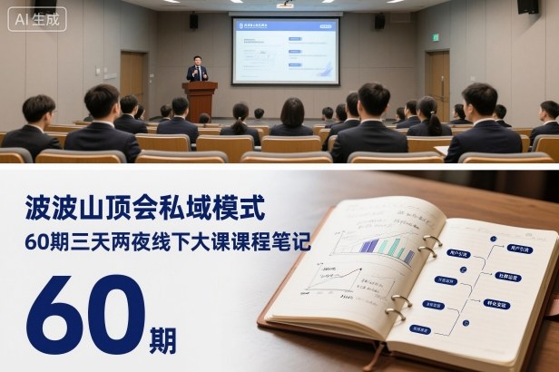 波波山顶会私域模式60期三天两夜线下大课课程笔记(文档)-奇奇网创