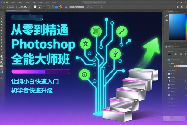 从零到精通Photoshop全能大师班，让纯小白快速入门，初学者快速升级-奇奇网创