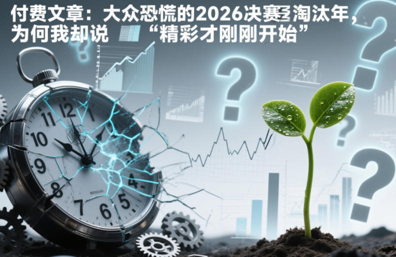 付费文章：大众恐慌的2026决赛淘汰年，为何我却说“精彩才刚刚开始”？-奇奇网创