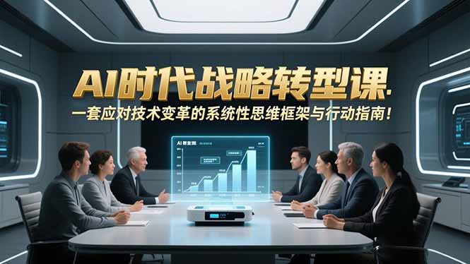AI时代战略转型课：一套应对技术变革的系统性思维框架与行动指南！-奇奇网创