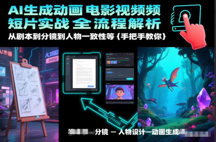 AI生成动画电影视频短片实战全流程解析，从剧本到分镜到人物一致性等手把手教你-奇奇网创